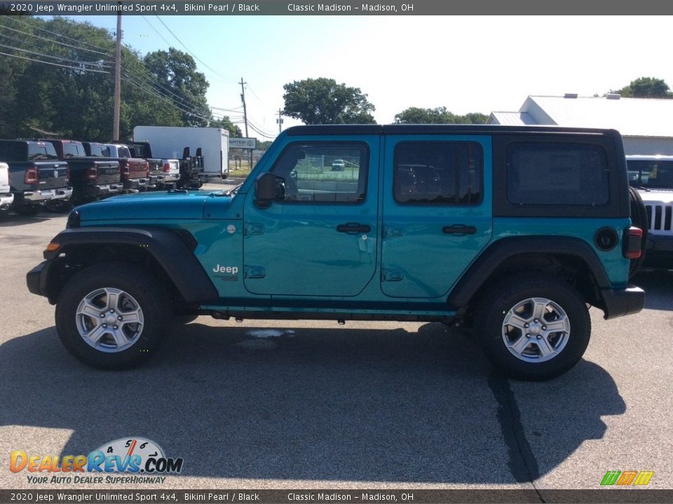 2020 Jeep Wrangler Unlimited Sport 4x4 Bikini Pearl / Black Photo #6