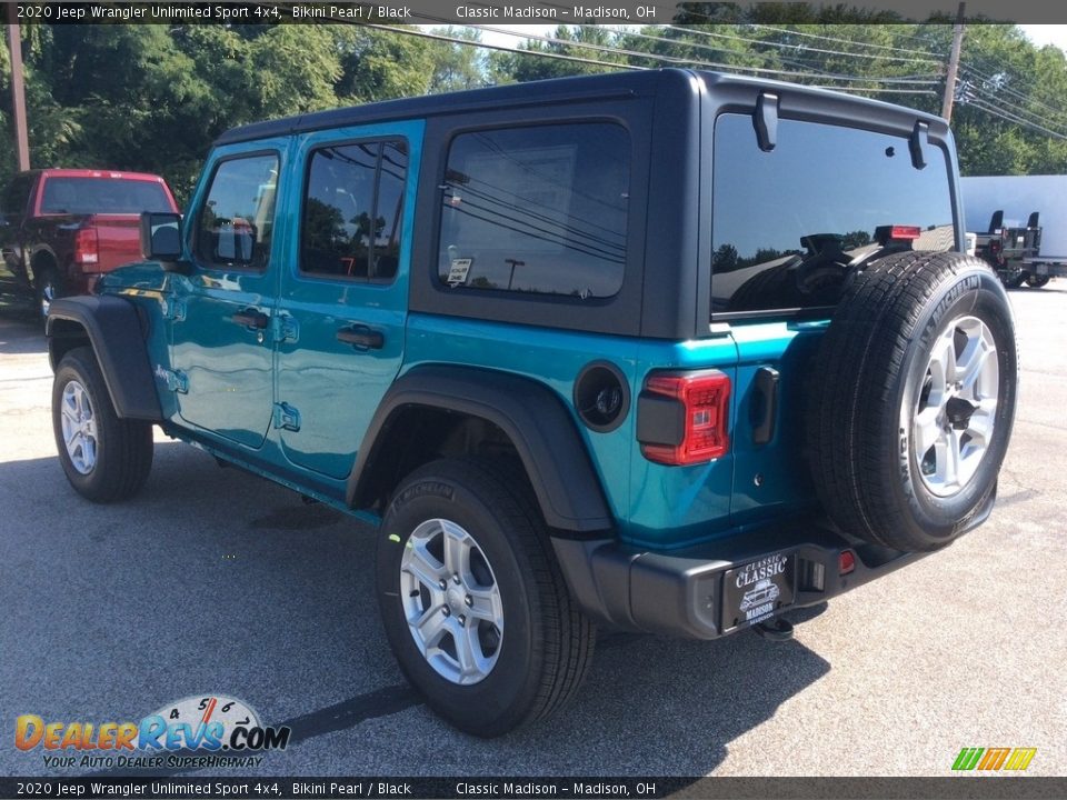 2020 Jeep Wrangler Unlimited Sport 4x4 Bikini Pearl / Black Photo #7