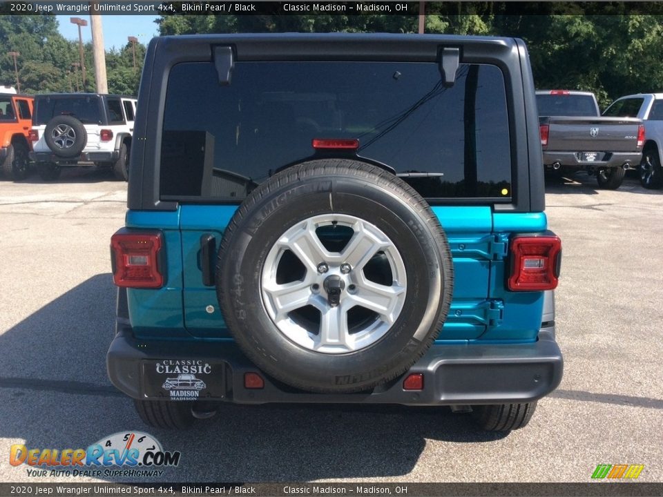 2020 Jeep Wrangler Unlimited Sport 4x4 Bikini Pearl / Black Photo #8