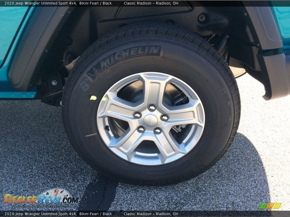 2020 Jeep Wrangler Unlimited Sport 4x4 Bikini Pearl / Black Photo #9