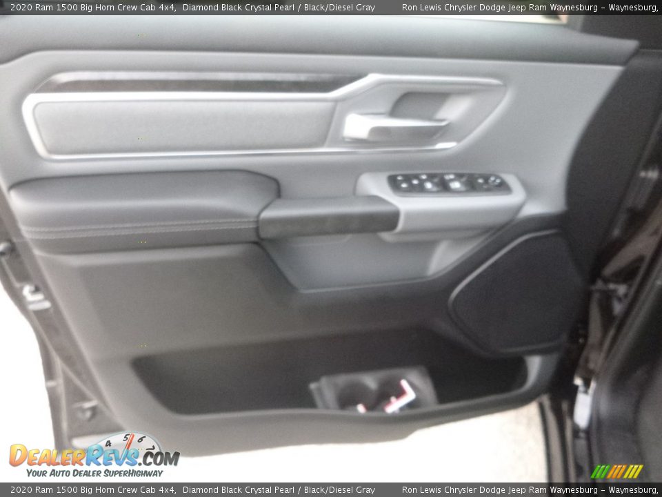 2020 Ram 1500 Big Horn Crew Cab 4x4 Diamond Black Crystal Pearl / Black/Diesel Gray Photo #13