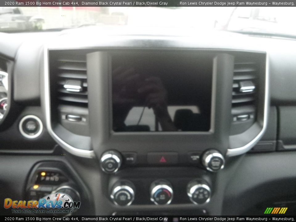 2020 Ram 1500 Big Horn Crew Cab 4x4 Diamond Black Crystal Pearl / Black/Diesel Gray Photo #15