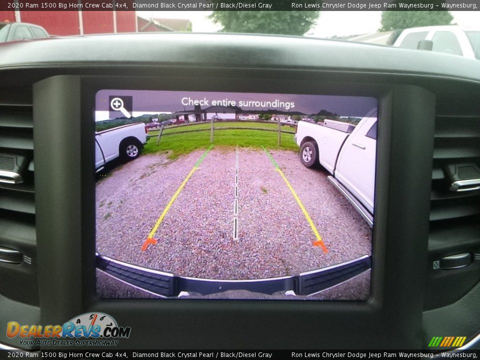 2020 Ram 1500 Big Horn Crew Cab 4x4 Diamond Black Crystal Pearl / Black/Diesel Gray Photo #16