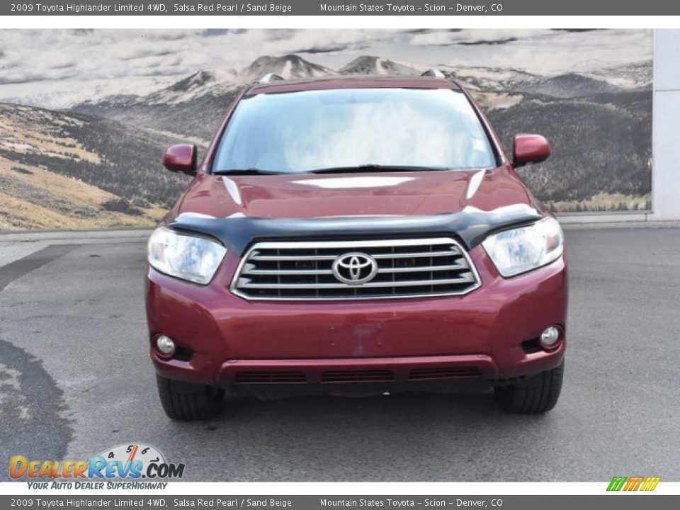 2009 Toyota Highlander Limited 4WD Salsa Red Pearl / Sand Beige Photo #8