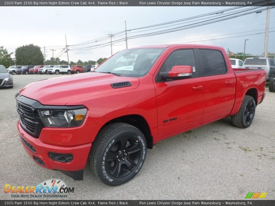 Flame Red 2020 Ram 1500 Big Horn Night Edition Crew Cab 4x4 Photo #1