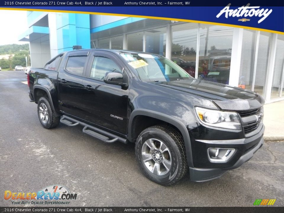 2016 Chevrolet Colorado Z71 Crew Cab 4x4 Black / Jet Black Photo #1