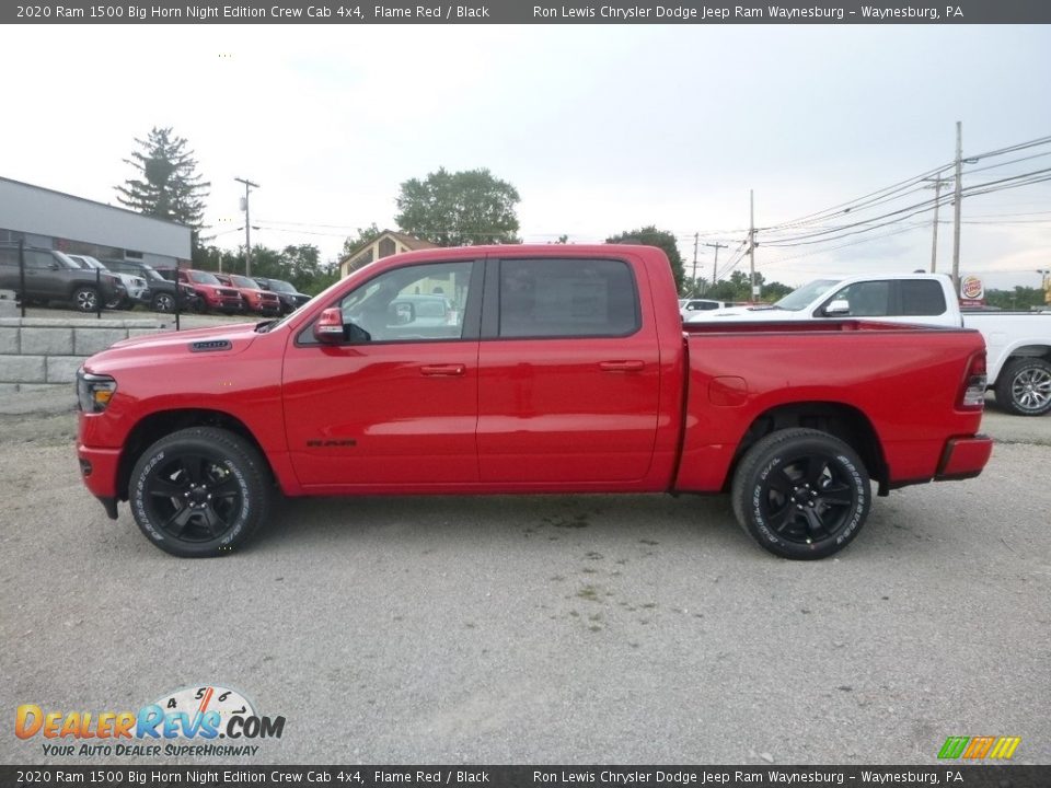 Flame Red 2020 Ram 1500 Big Horn Night Edition Crew Cab 4x4 Photo #2