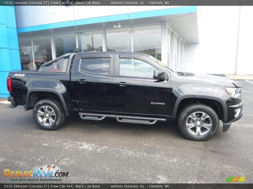 2016 Chevrolet Colorado Z71 Crew Cab 4x4 Black / Jet Black Photo #3