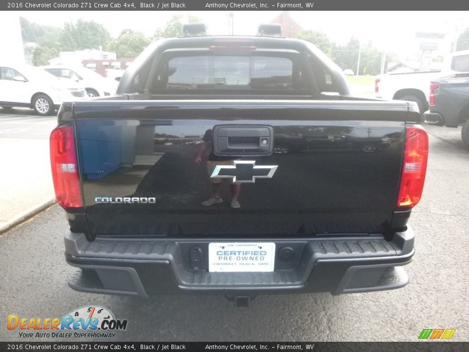 2016 Chevrolet Colorado Z71 Crew Cab 4x4 Black / Jet Black Photo #5