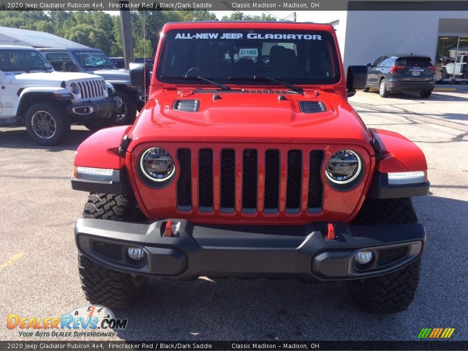 2020 Jeep Gladiator Rubicon 4x4 Firecracker Red / Black/Dark Saddle Photo #4