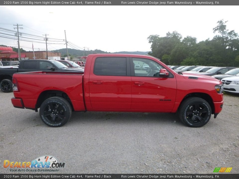 Flame Red 2020 Ram 1500 Big Horn Night Edition Crew Cab 4x4 Photo #6