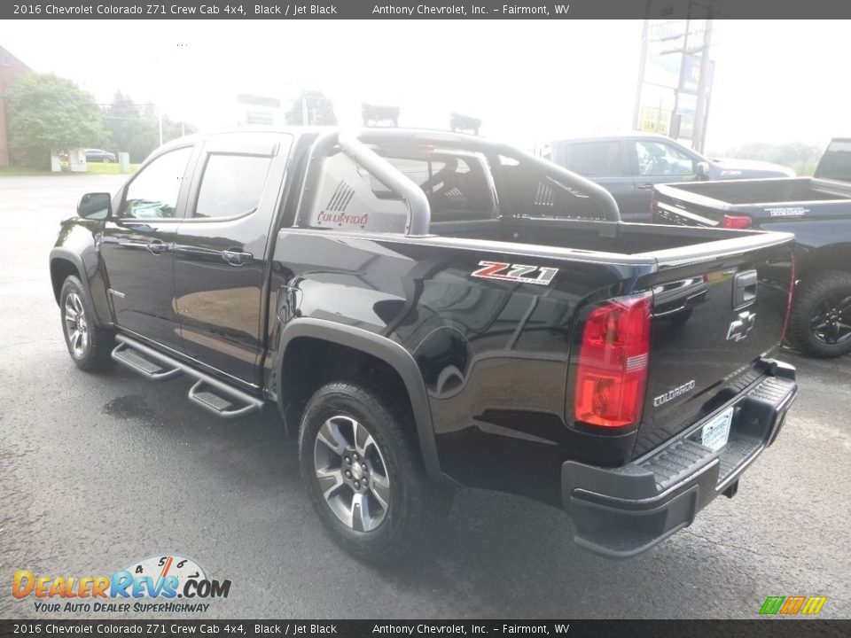 2016 Chevrolet Colorado Z71 Crew Cab 4x4 Black / Jet Black Photo #6
