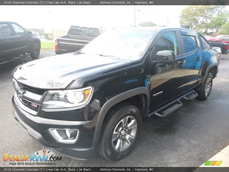 2016 Chevrolet Colorado Z71 Crew Cab 4x4 Black / Jet Black Photo #7
