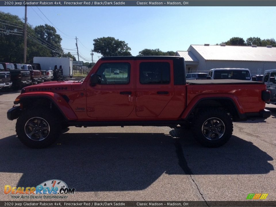 2020 Jeep Gladiator Rubicon 4x4 Firecracker Red / Black/Dark Saddle Photo #6