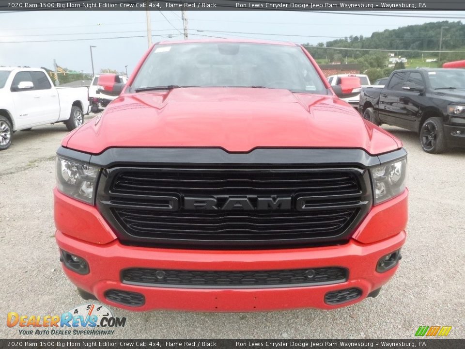 Flame Red 2020 Ram 1500 Big Horn Night Edition Crew Cab 4x4 Photo #8