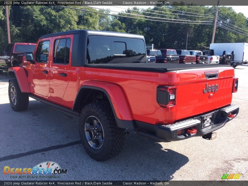 2020 Jeep Gladiator Rubicon 4x4 Firecracker Red / Black/Dark Saddle Photo #7