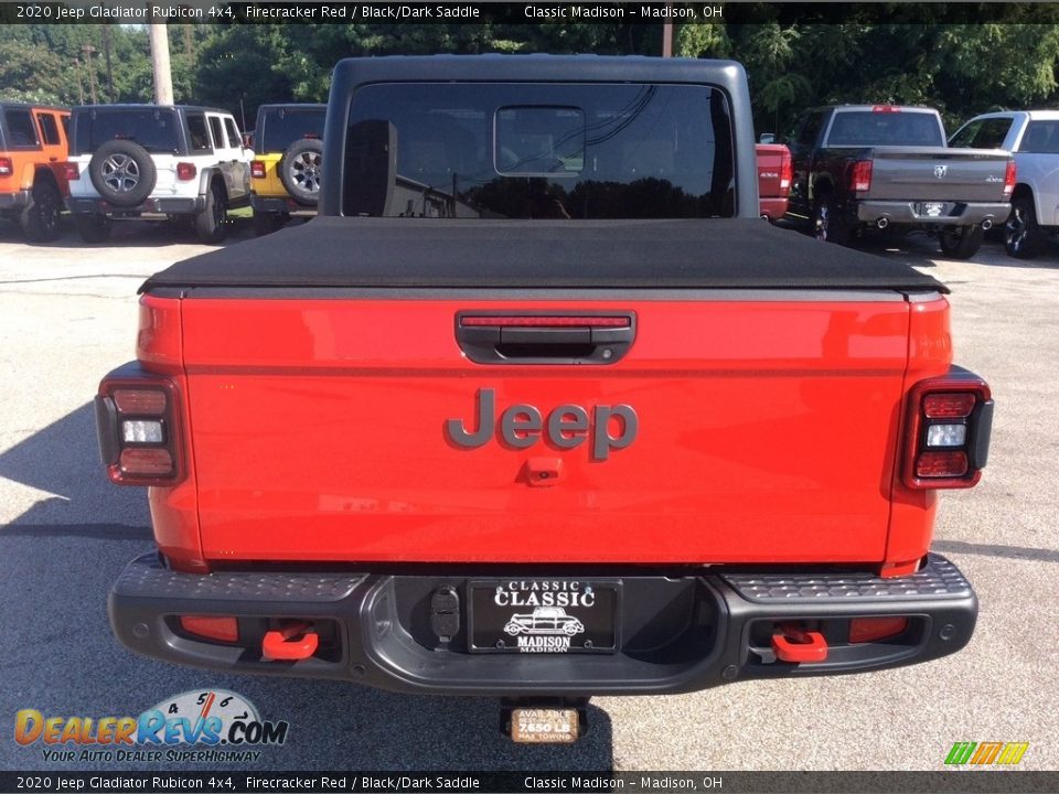 2020 Jeep Gladiator Rubicon 4x4 Firecracker Red / Black/Dark Saddle Photo #8