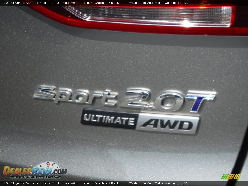 2017 Hyundai Santa Fe Sport 2.0T Ulitimate AWD Platinum Graphite / Black Photo #10