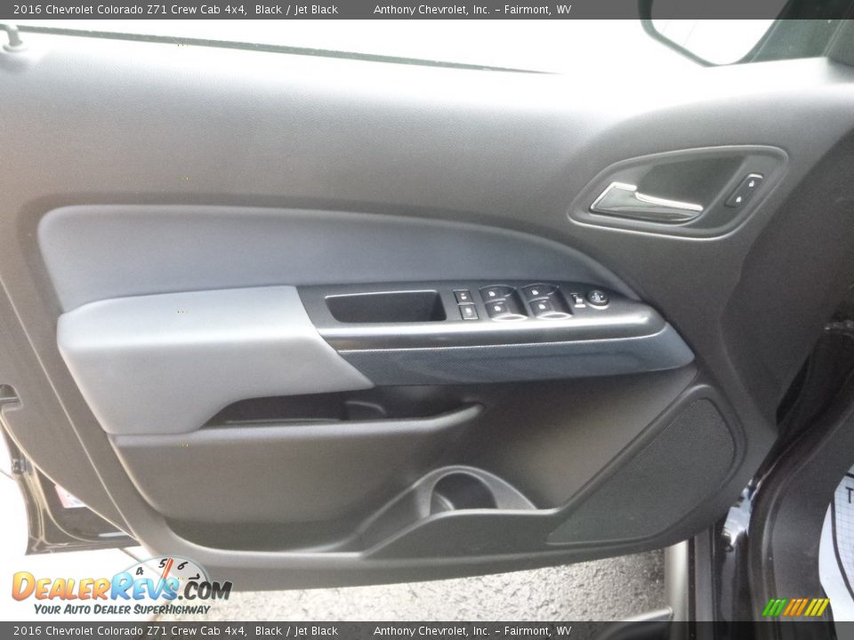 2016 Chevrolet Colorado Z71 Crew Cab 4x4 Black / Jet Black Photo #14