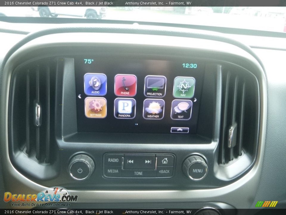 2016 Chevrolet Colorado Z71 Crew Cab 4x4 Black / Jet Black Photo #16