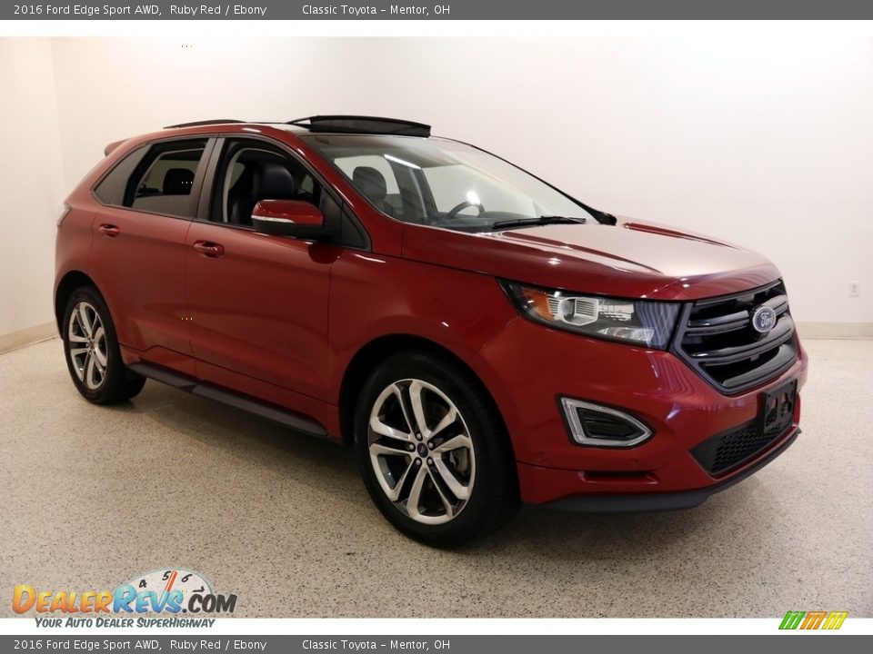 2016 Ford Edge Sport AWD Ruby Red / Ebony Photo #1