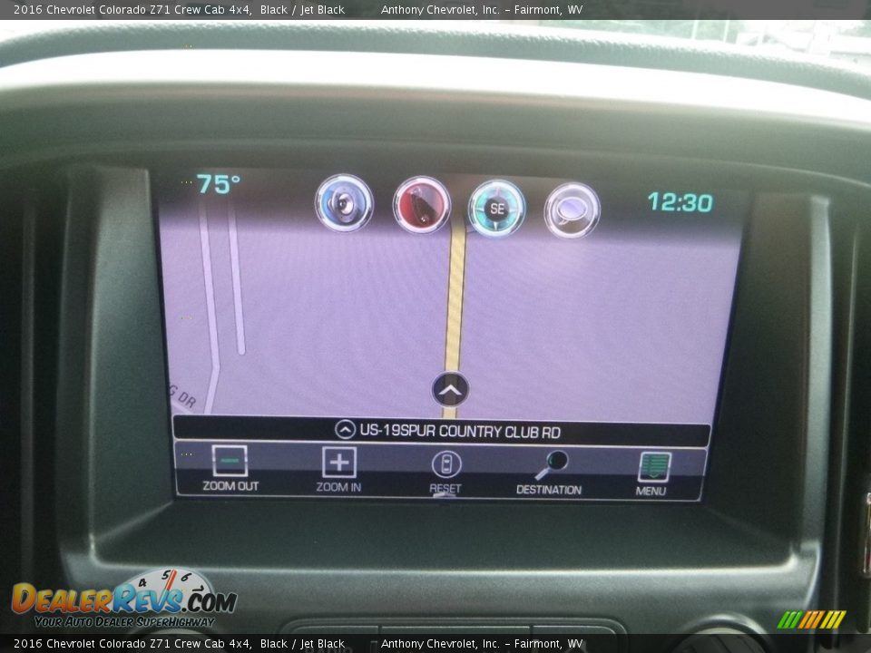 2016 Chevrolet Colorado Z71 Crew Cab 4x4 Black / Jet Black Photo #17
