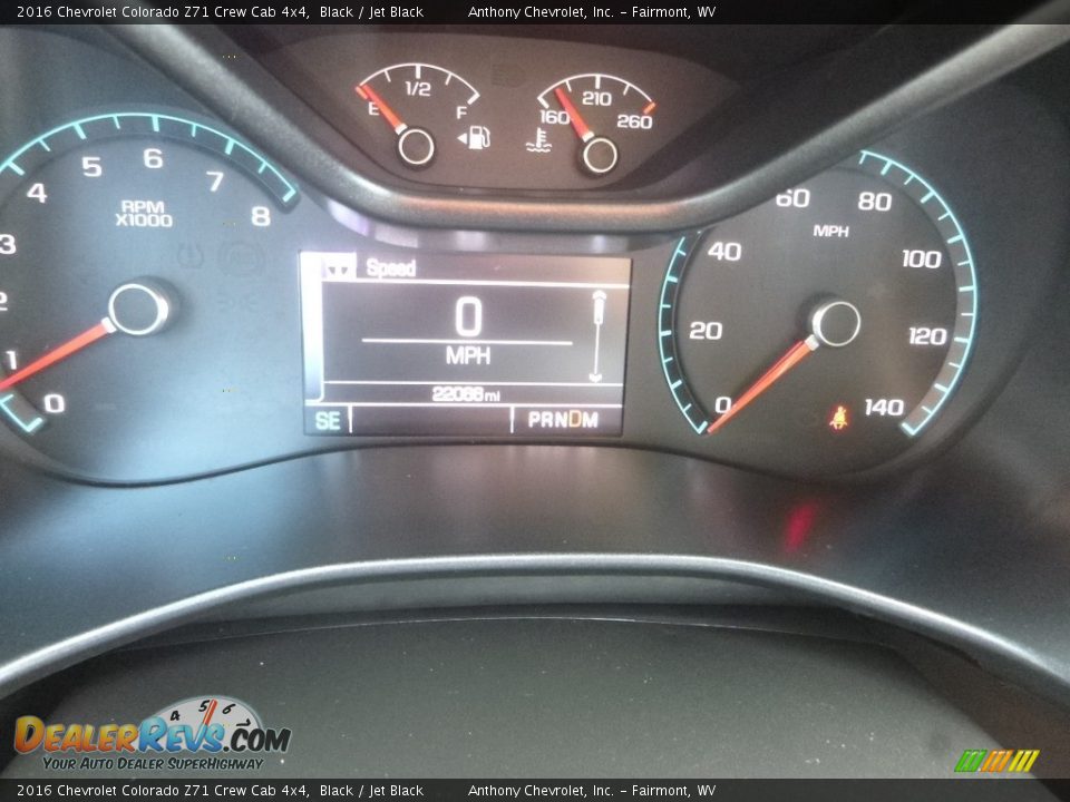 2016 Chevrolet Colorado Z71 Crew Cab 4x4 Black / Jet Black Photo #19