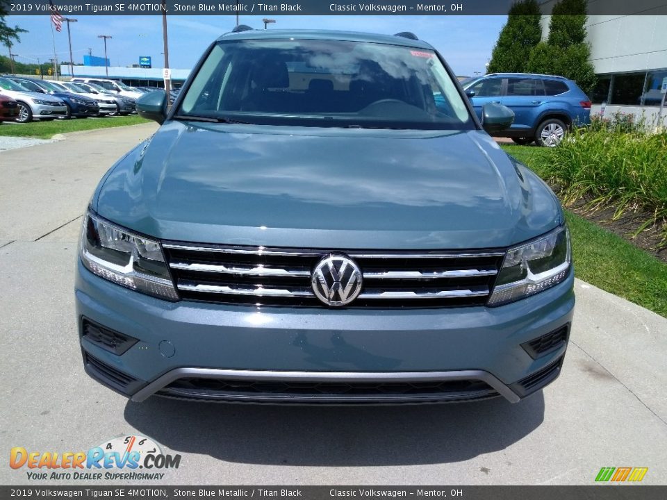 2019 Volkswagen Tiguan SE 4MOTION Stone Blue Metallic / Titan Black Photo #2