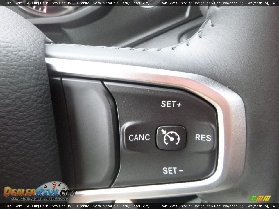 2020 Ram 1500 Big Horn Crew Cab 4x4 Granite Crystal Metallic / Black/Diesel Gray Photo #16