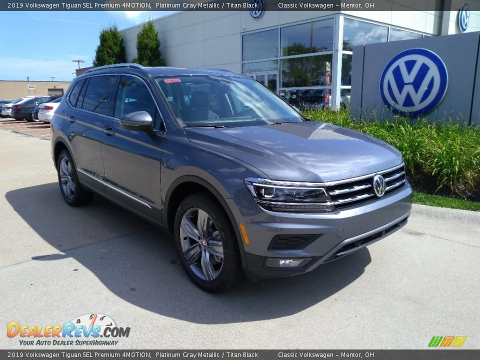 2019 Volkswagen Tiguan SEL Premium 4MOTION Platinum Gray Metallic / Titan Black Photo #1
