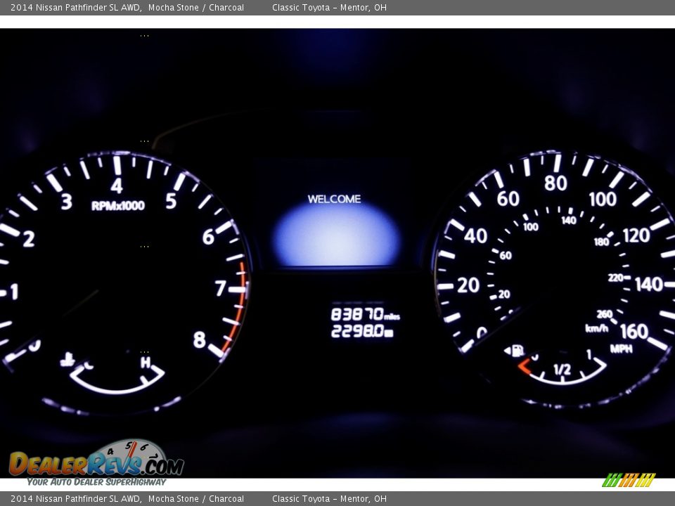 2014 Nissan Pathfinder SL AWD Mocha Stone / Charcoal Photo #8