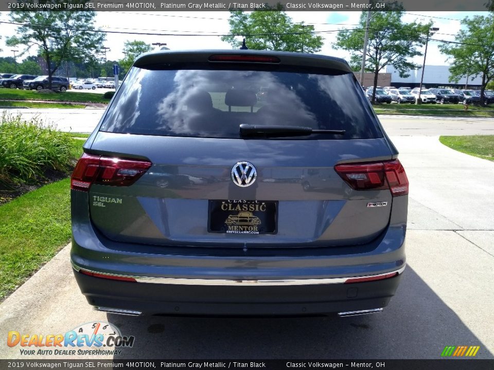 2019 Volkswagen Tiguan SEL Premium 4MOTION Platinum Gray Metallic / Titan Black Photo #5