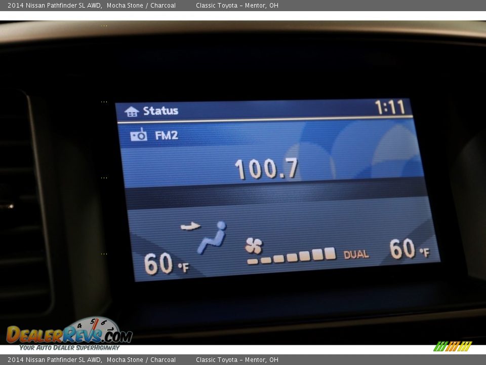2014 Nissan Pathfinder SL AWD Mocha Stone / Charcoal Photo #11