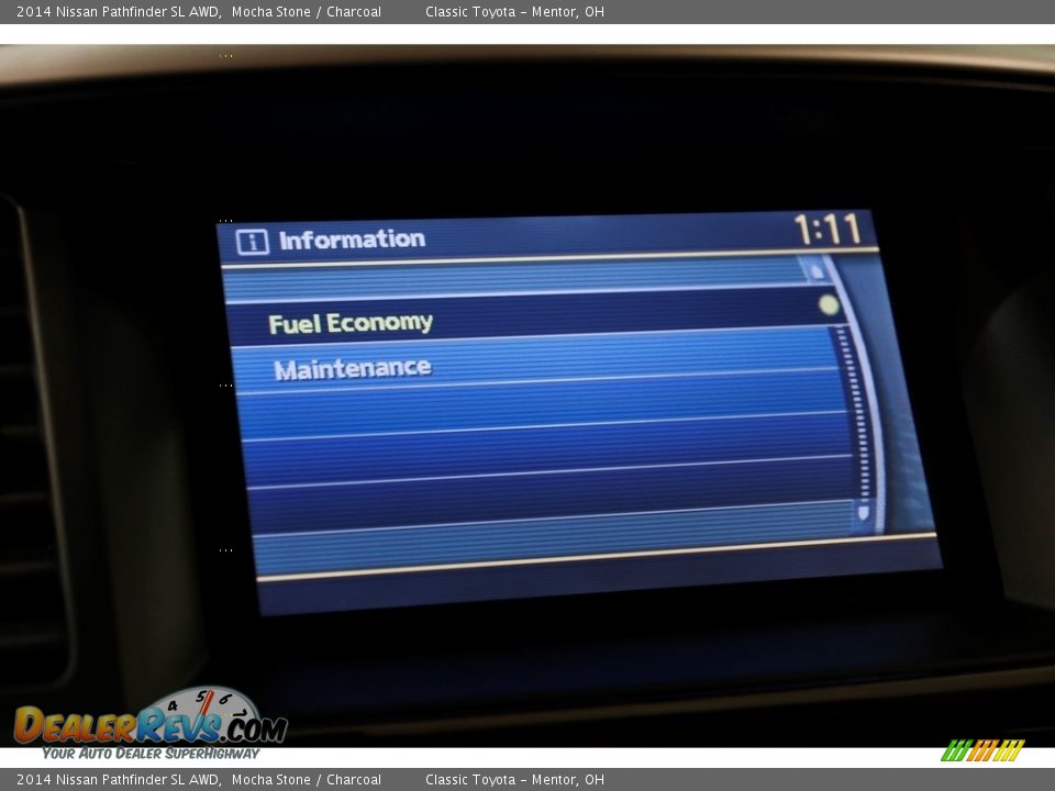 2014 Nissan Pathfinder SL AWD Mocha Stone / Charcoal Photo #12