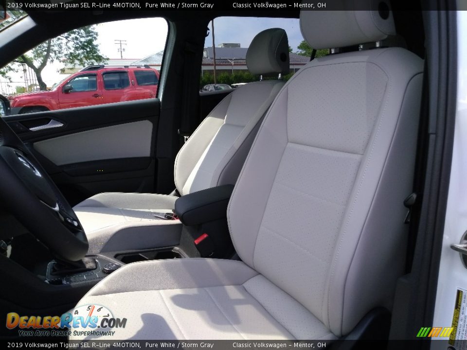 2019 Volkswagen Tiguan SEL R-Line 4MOTION Pure White / Storm Gray Photo #3