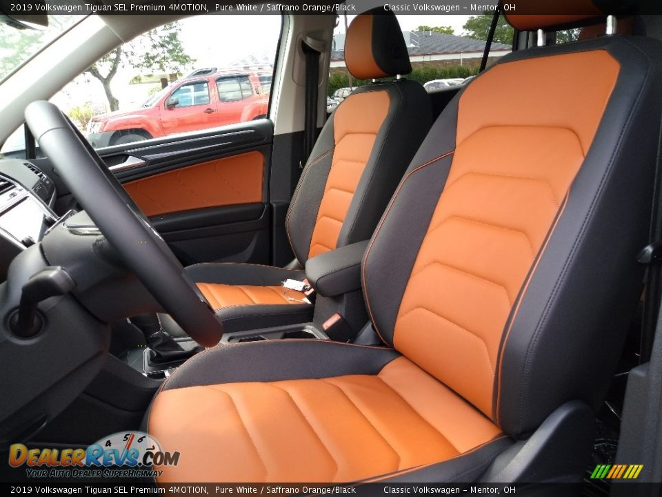 Saffrano Orange/Black Interior - 2019 Volkswagen Tiguan SEL Premium 4MOTION Photo #3