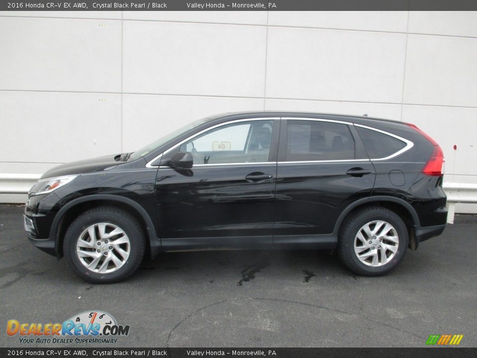2016 Honda CR-V EX AWD Crystal Black Pearl / Black Photo #2