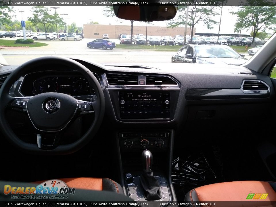 2019 Volkswagen Tiguan SEL Premium 4MOTION Pure White / Saffrano Orange/Black Photo #4