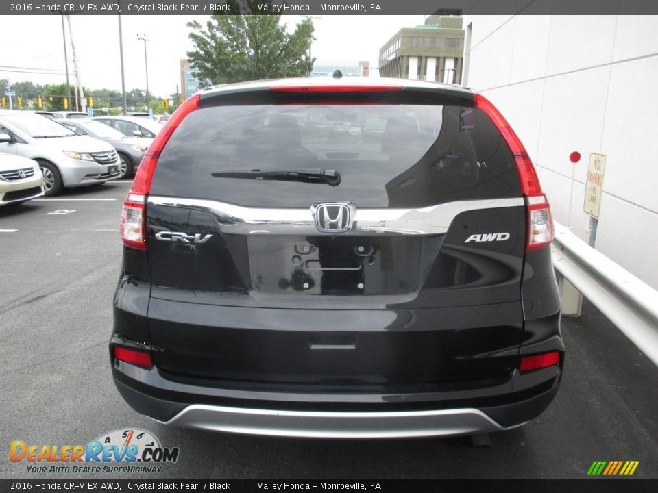 2016 Honda CR-V EX AWD Crystal Black Pearl / Black Photo #4
