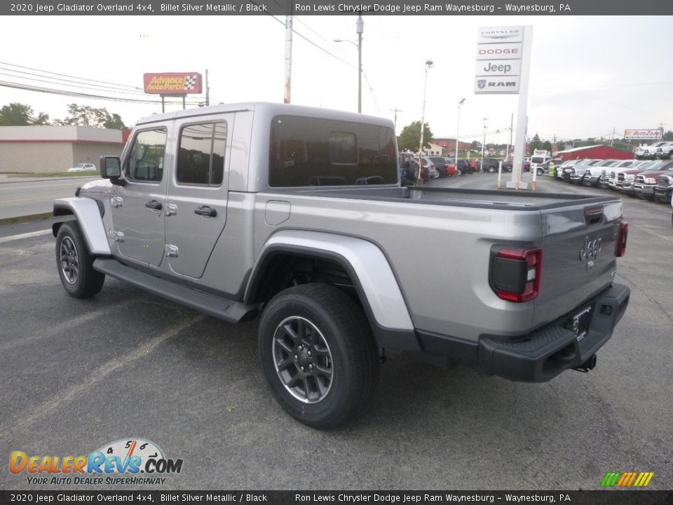 2020 Jeep Gladiator Overland 4x4 Billet Silver Metallic / Black Photo #3