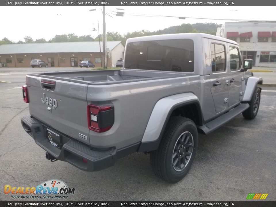 2020 Jeep Gladiator Overland 4x4 Billet Silver Metallic / Black Photo #5