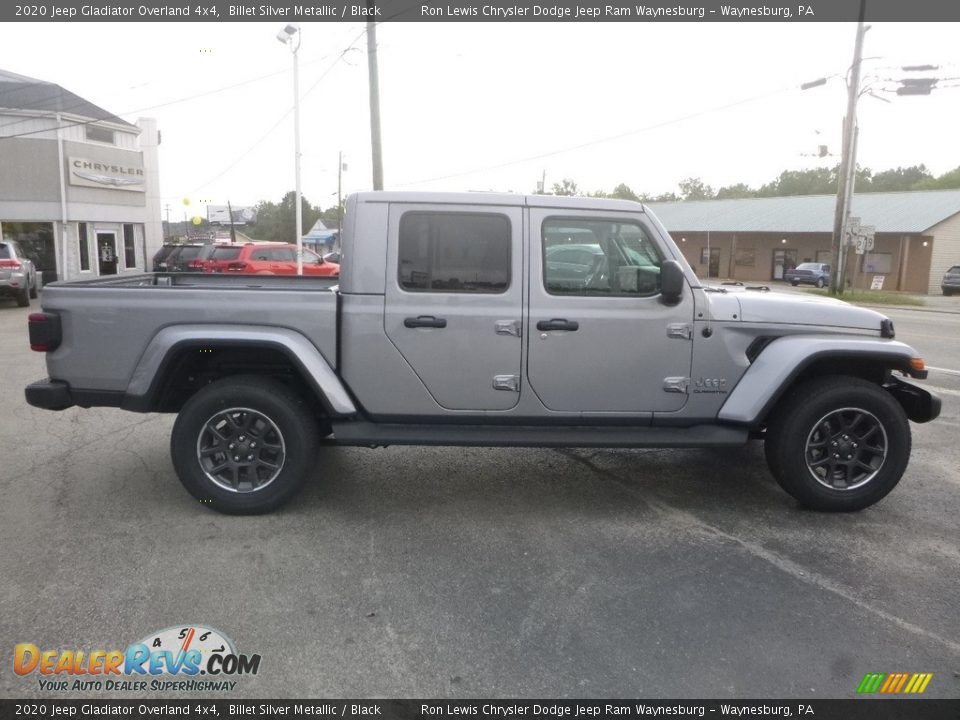 2020 Jeep Gladiator Overland 4x4 Billet Silver Metallic / Black Photo #6