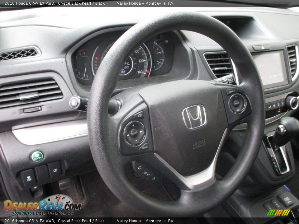 2016 Honda CR-V EX AWD Crystal Black Pearl / Black Photo #13