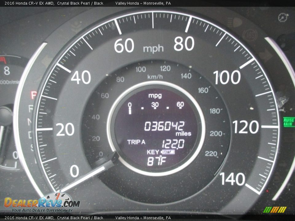 2016 Honda CR-V EX AWD Crystal Black Pearl / Black Photo #20