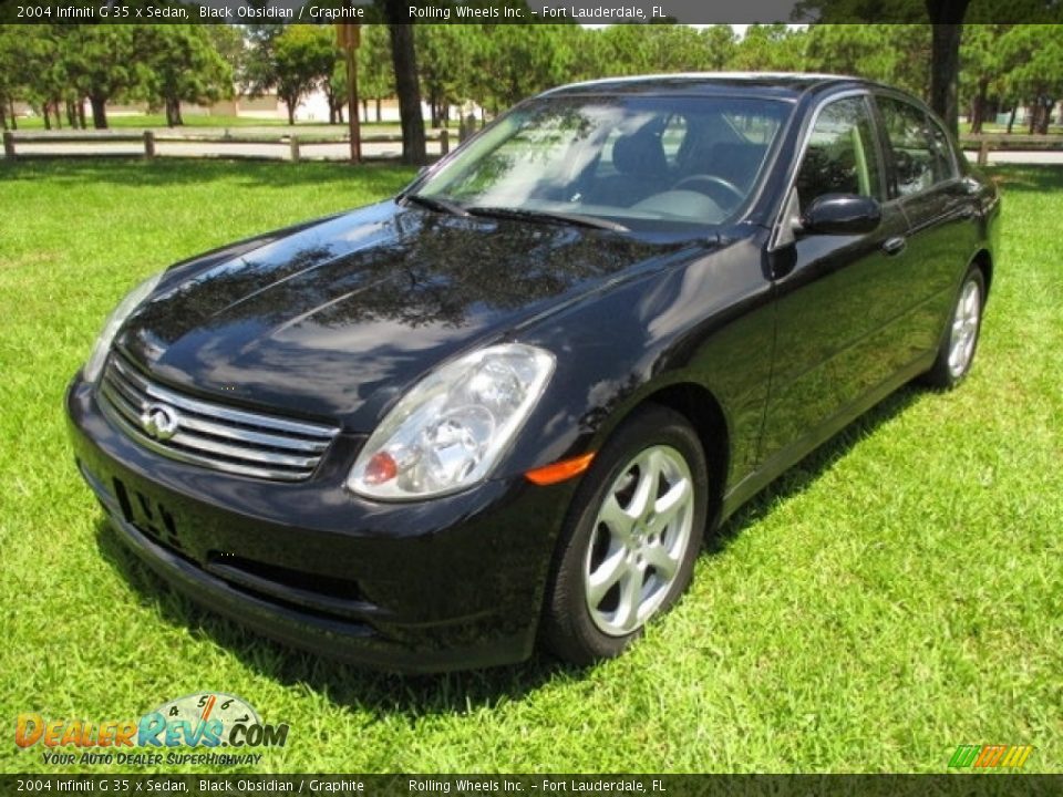 2004 Infiniti G 35 x Sedan Black Obsidian / Graphite Photo #1