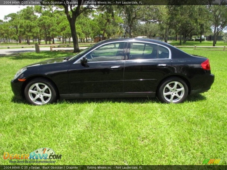 2004 Infiniti G 35 x Sedan Black Obsidian / Graphite Photo #3