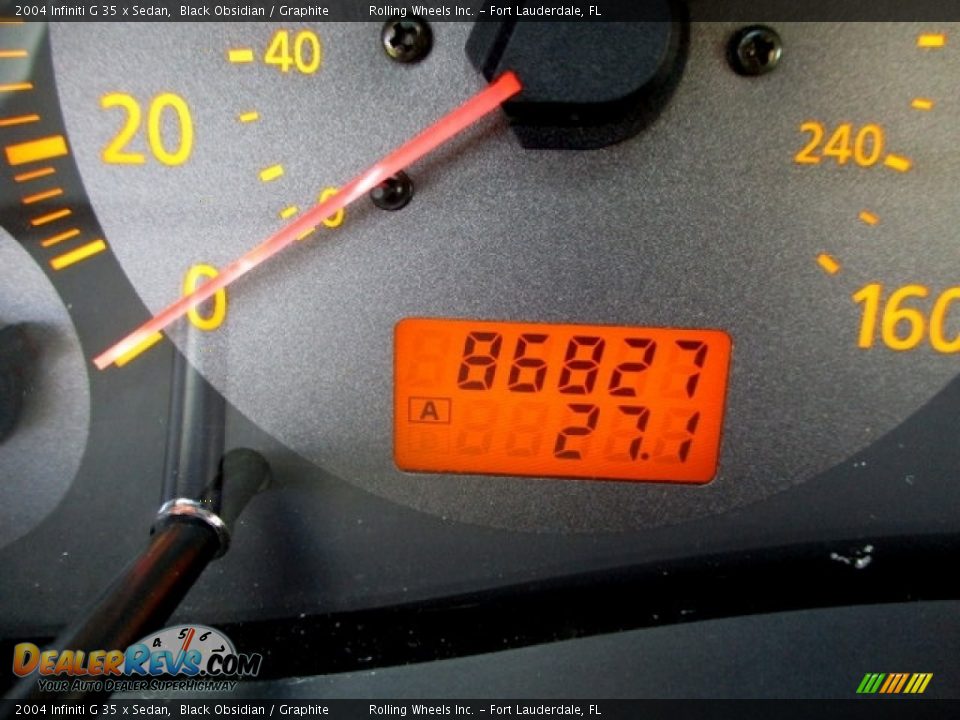 2004 Infiniti G 35 x Sedan Black Obsidian / Graphite Photo #4