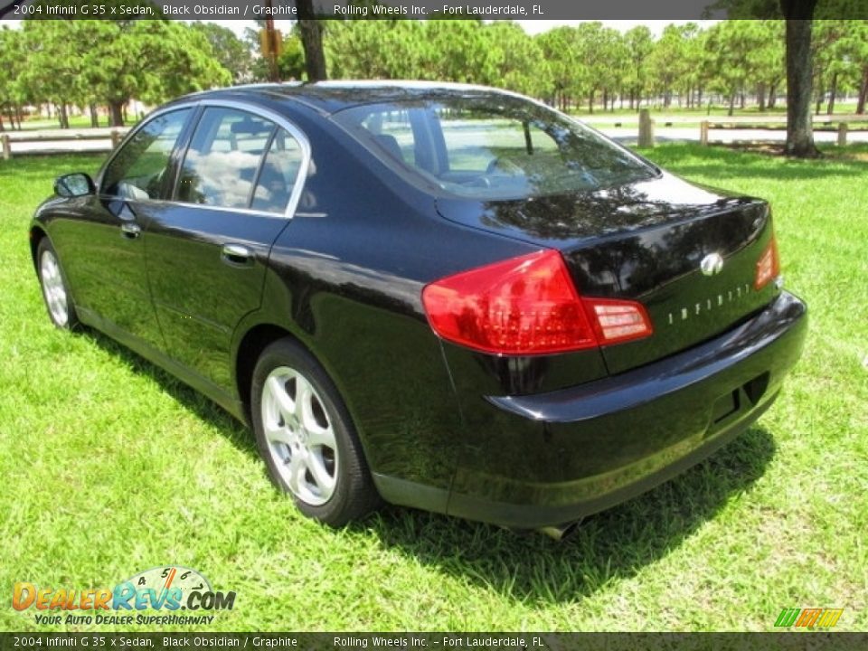 2004 Infiniti G 35 x Sedan Black Obsidian / Graphite Photo #5