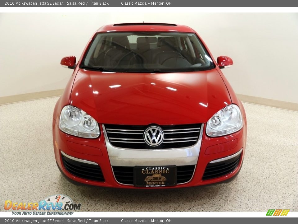 2010 Volkswagen Jetta SE Sedan Salsa Red / Titan Black Photo #2