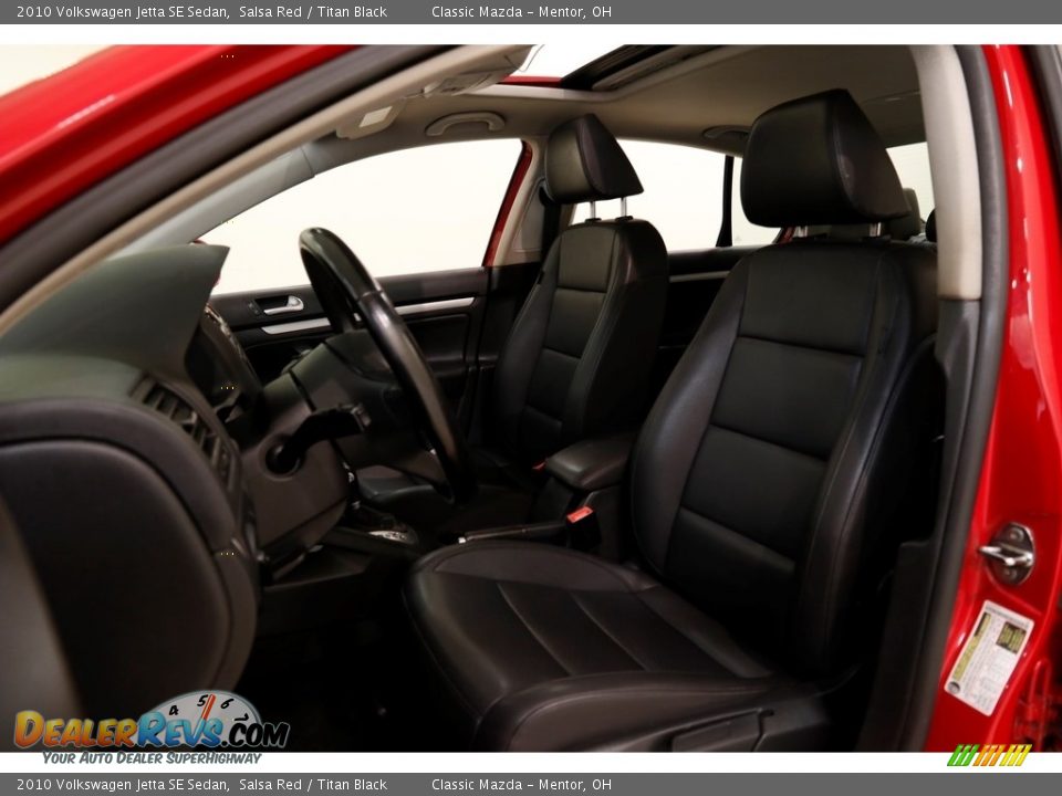 2010 Volkswagen Jetta SE Sedan Salsa Red / Titan Black Photo #5